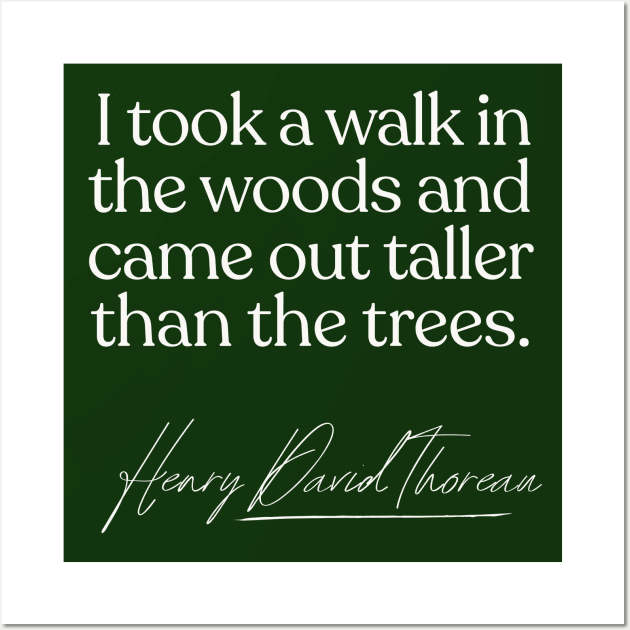 Henry David Thoreau Quote Wall Art by DankFutura